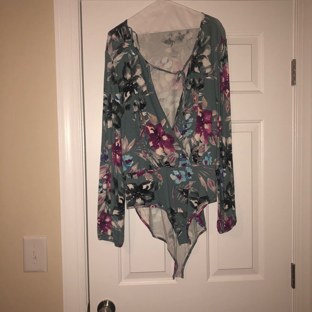 Deep V Neck Bodysuit